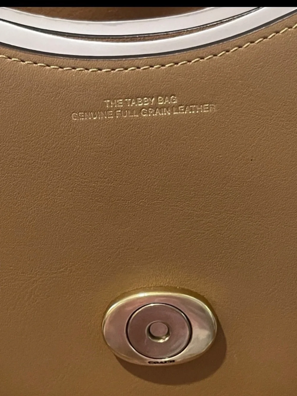 Coach Chain Tabby Honey Brown Leather With Brass Hardware Shoulder Bag CY919 NWT